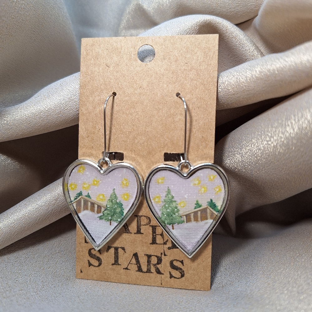 Hand painted earrings